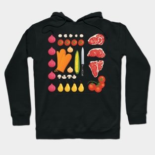 Food Flat Lay Hoodie